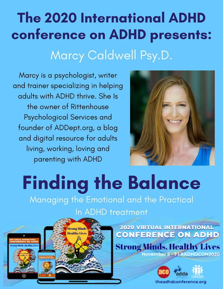 ADHD psychologist Marcy Caldwell at 2020 Annual Conference on ADHD